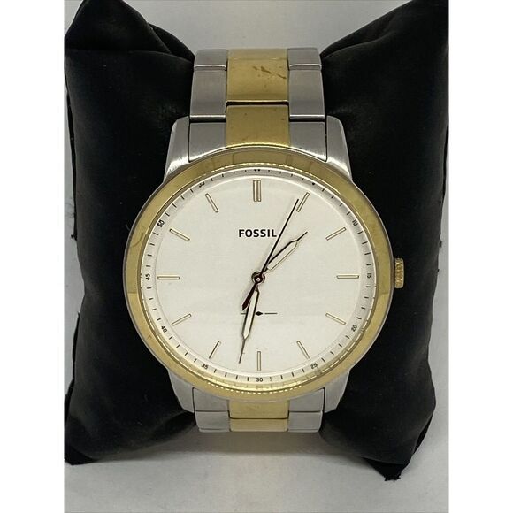 Fossil Minimalist 3H FS5441 Men's Stainless Steel Analog Dial Quartz Watch XR342 - Picture 3 of 12